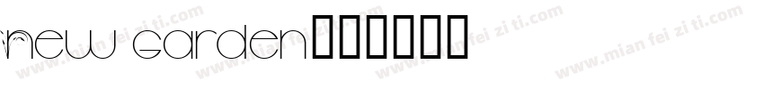 New garden字体转换
